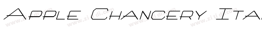Apple Chancery Itali字体转换